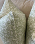 Sophie Pillow Cover in Celadon Reverse
