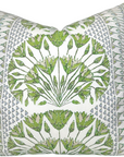 Cairo Pillow Cover in Green, Thibaut Pillows