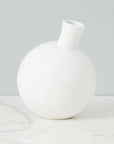 White Sphere Bud Vase