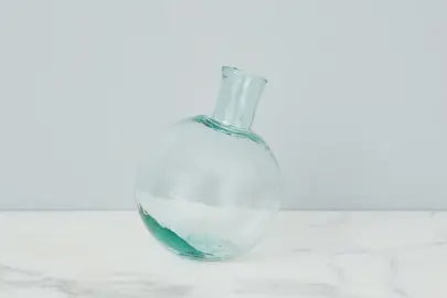 Clear Sphere Bud Vase