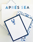 In Stock 4.25x5.5 Blue Lobster Notepad