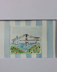 Newport, RI Watercolor Painting with 8 x 10 Frame 