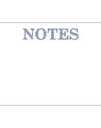 In Stock 8.5x5.5 Navy Basketweave "NOTES" Slab Notepad