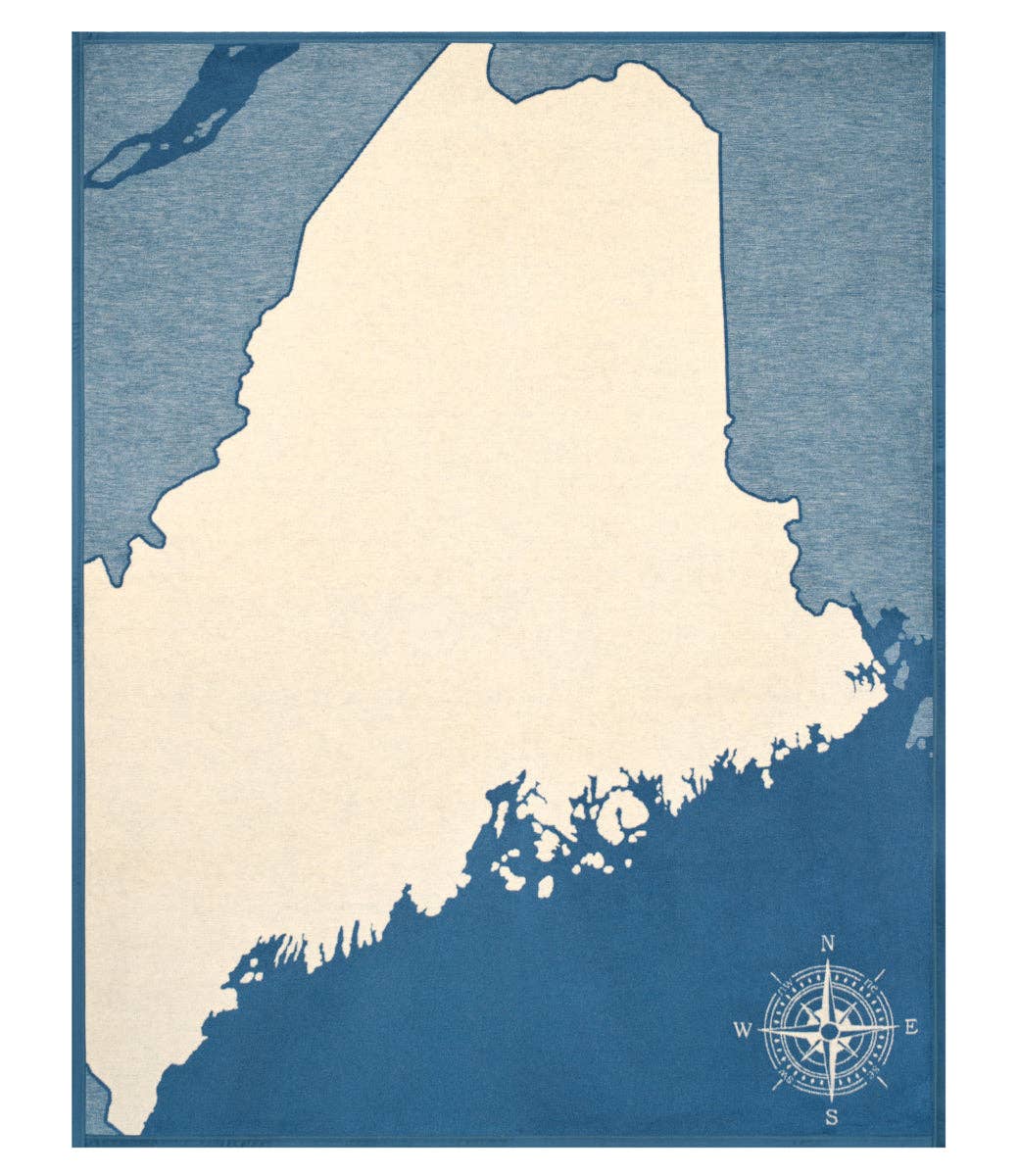 Maine Map Blanket: Original