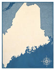 Maine Map Blanket: Original