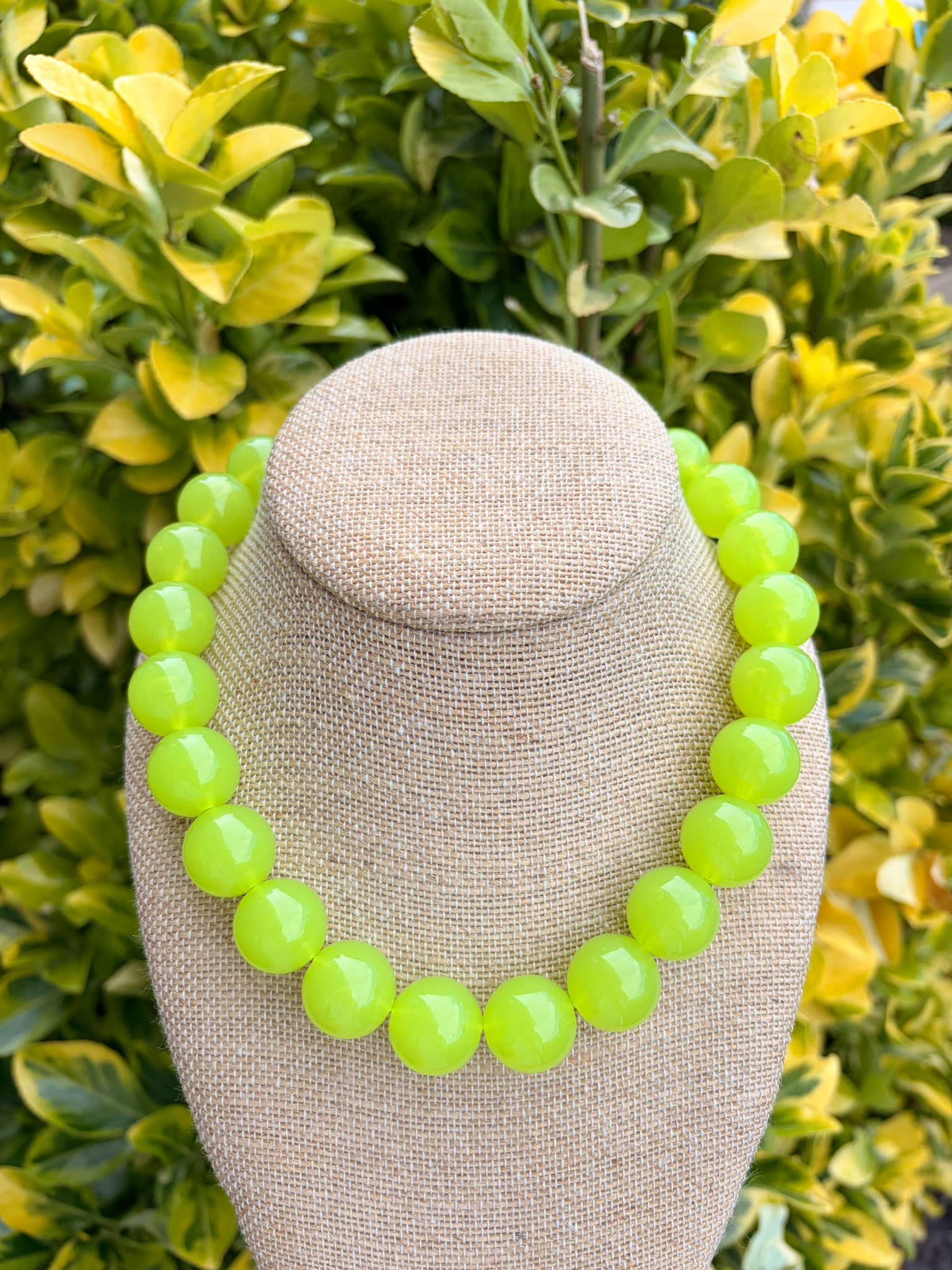 Lime Bauble Necklace