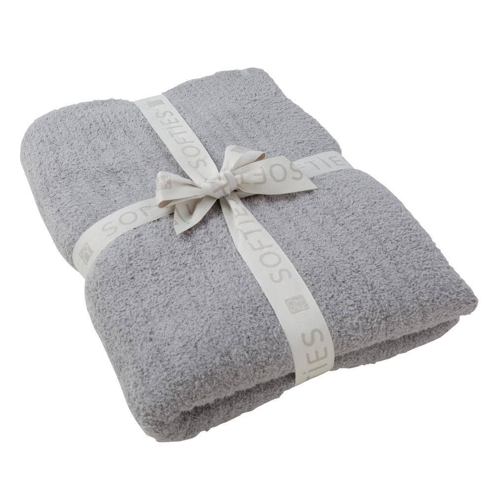 Softies: 50" x 70" Solid Rib Marshmallow Blanket: OSFM / Blush Pink