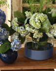 Navy Sphere Bud Vase