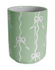 Bow Stripe Large Vase/ Utensil Holder