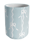 Bow Stripe Large Vase/ Utensil Holder