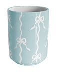 Bow Stripe Large Vase/ Utensil Holder