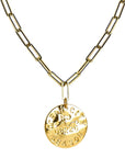 Beach Tag Charm Necklace – 18k Gold Plated - WS: Bar Harbor ME