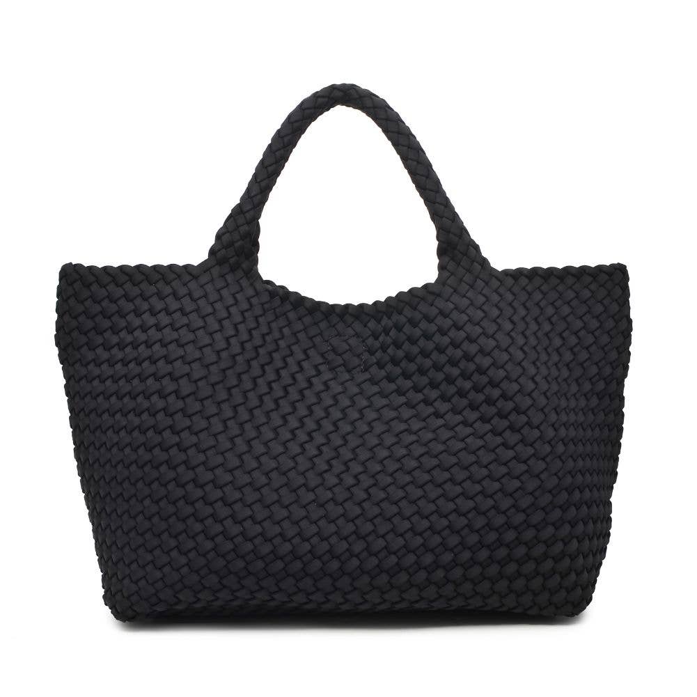 Sky's The Limit - Large Woven Neoprene Tote: Cream