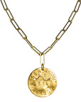 Beach Tag Charm Necklace – 18k Gold Plated - WS: Bar Harbor ME