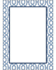 5x7 Blue Trellis Notepad