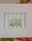 Newport, RI Watercolor Painting with 8 x 10 Frame 