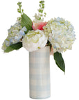 Gingham Column Vase