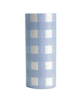 Gingham Column Vase