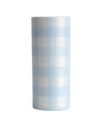 Gingham Column Vase