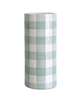Gingham Column Vase