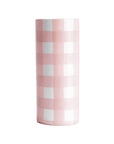 Gingham Column Vase