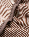 Harborview Herringbone Chocolate Blanket: Original