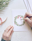 Christmas cheer paintable notecard