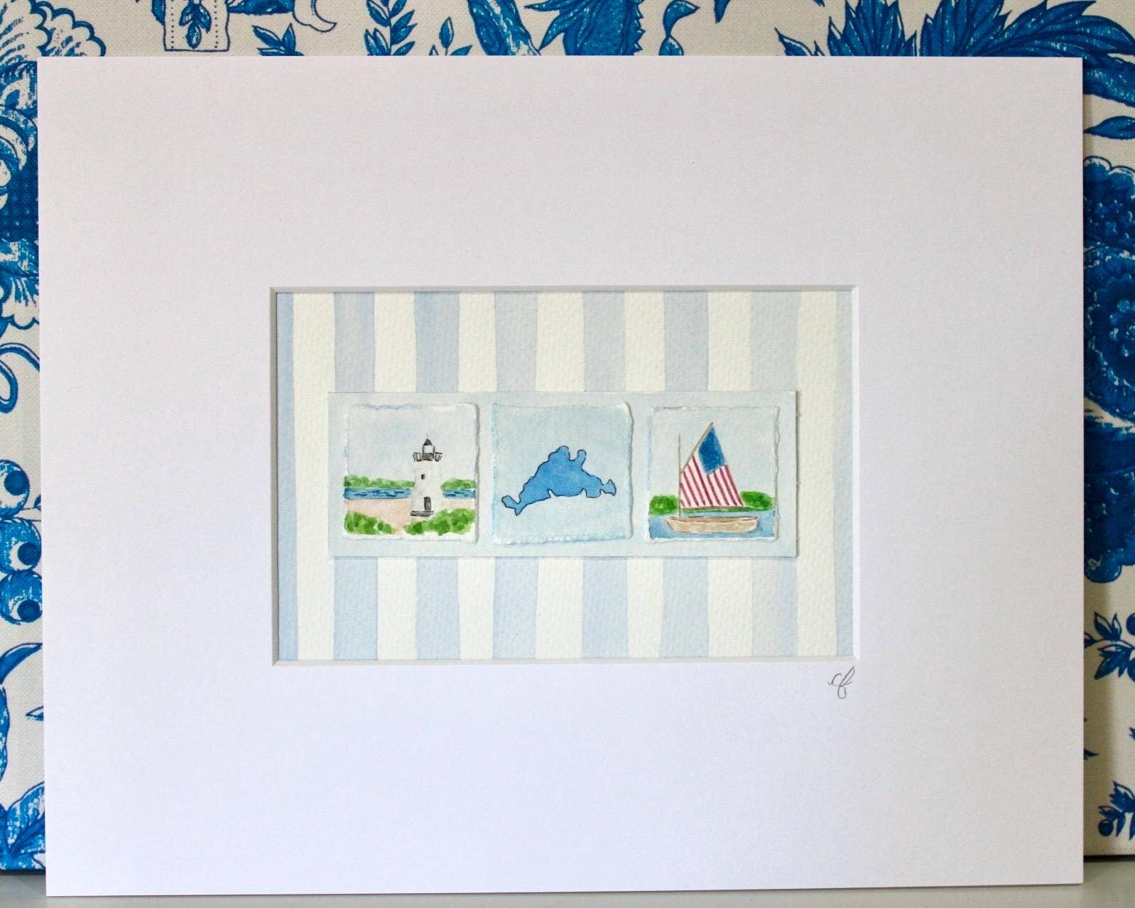 Mini Martha’s Vineyard Watercolor Paintings
