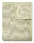 Harborview Herringbone Garden Green Blanket: Original