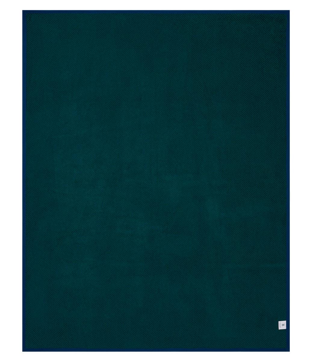 ChappyWrap Harborview Herringbone Blue Spruce Blanket: Original