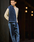 Harborview Herringbone Deep Sea Blanket: Original
