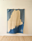 Maine Map Blanket: Original