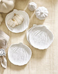 Ceramic Pumpkin Appetizer Plates - Set of 4: Ceramic / 6" Dia