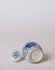 Blue and White Porcelain Mini Double Happiness Round Jar