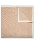 Harborview Herringbone Tan Blanket: Original