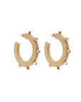 City Girl Jewel Hoop - Cream: Small