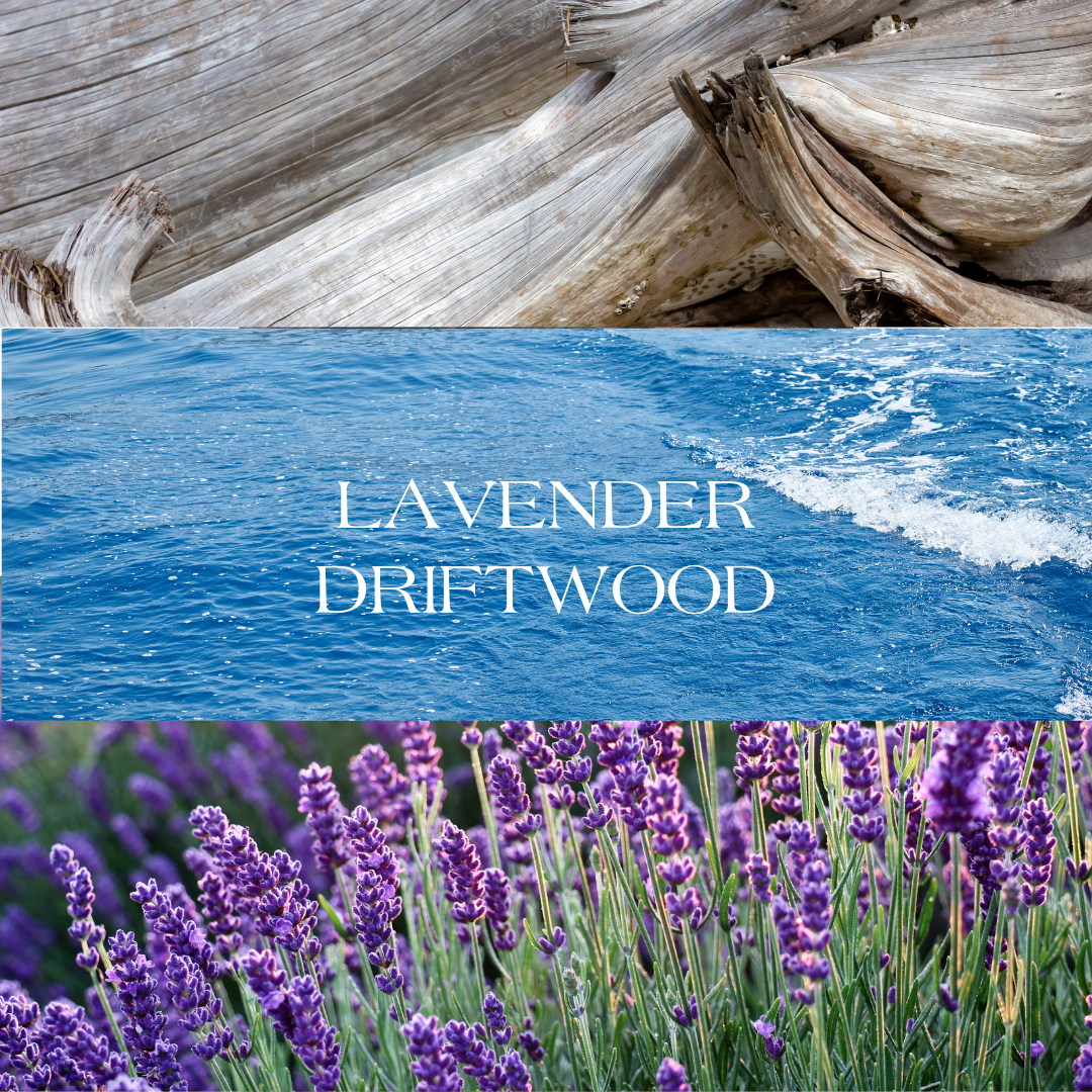 Lavender Driftwood Soy Candle, 7 oz