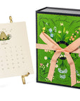 2025 Classic Desk Calendar: Gold Easel