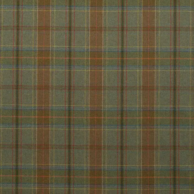 CT: Olive Multi Plaid Pillow, 22x22, includes insert, single