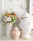 Gilded Butterflies Column Vase