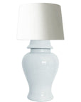 Hydrangea Light Blue Ginger Jar Lamp