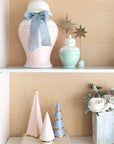 Scallop Color Block Ginger Jars in Cherry Blossom Pink