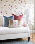 Hydrangea Light Blue Ginger Jar Lamp