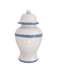 Scallop Ginger Jars in French Blue