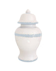 Scallop Ginger Jars in Hydrangea Light Blue