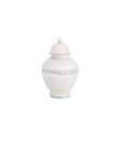 Scallop Ginger Jars in Hydrangea Light Blue