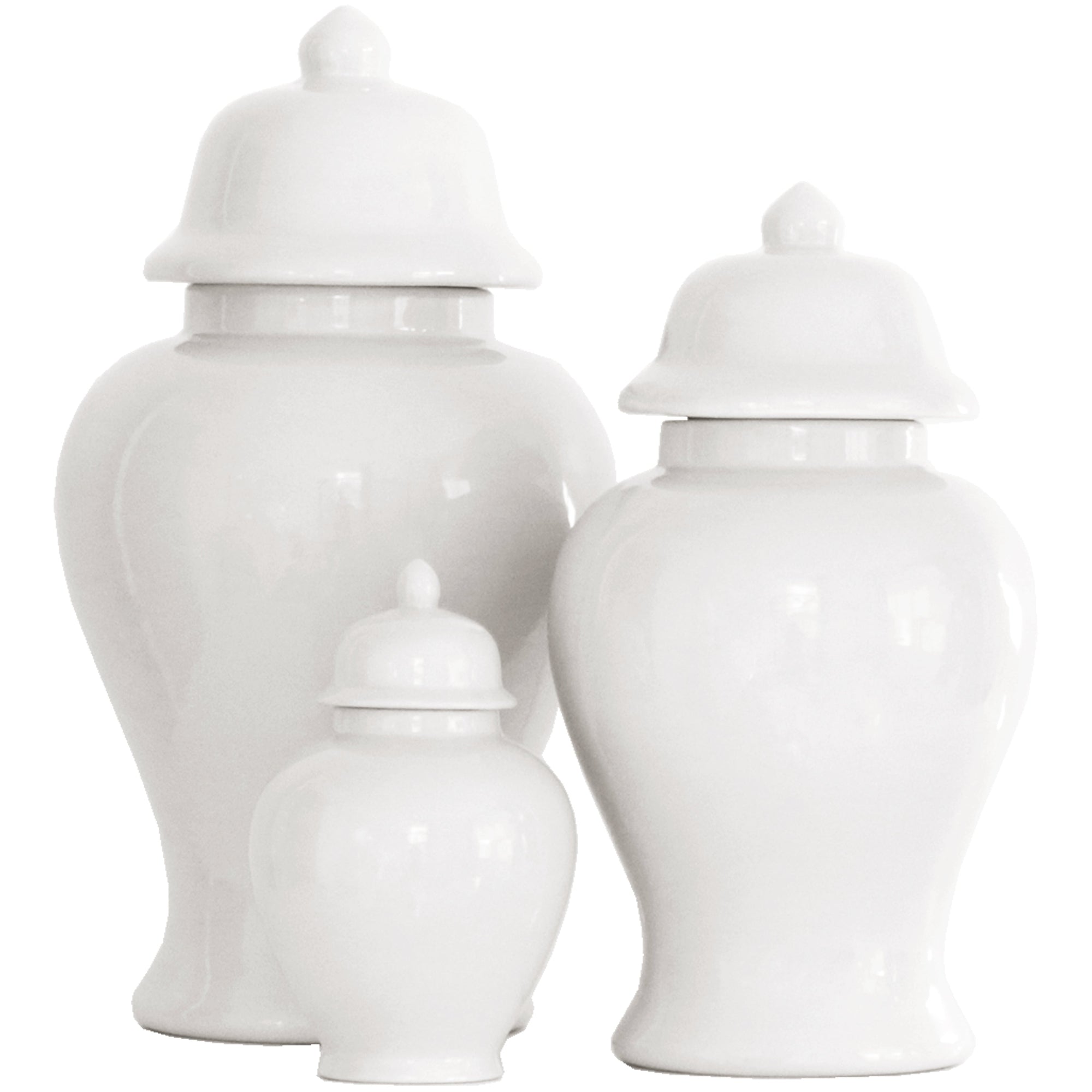 White Ginger Jars