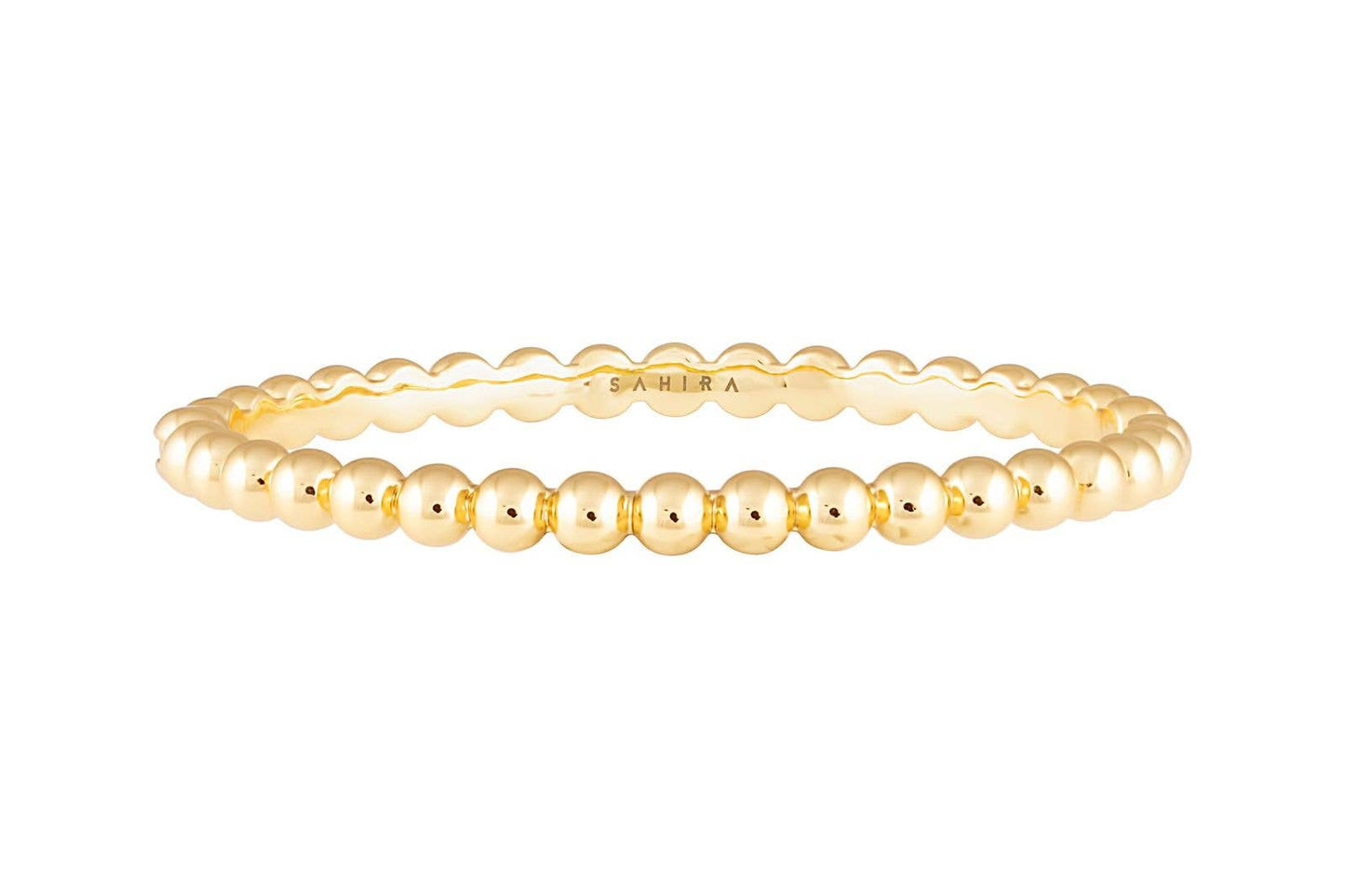 Beaded Stackable Ring: 9 / Gold