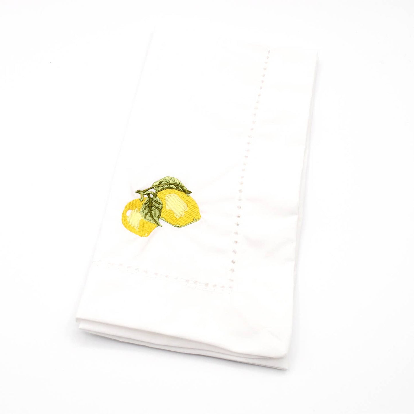 Lemon Embroidered Dinner Napkin