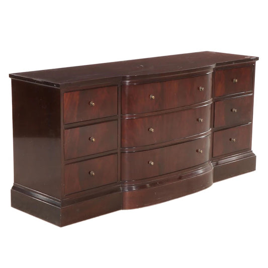 Vintage: Thomas Pheasant for Baker Furniture Mahogany Nine-Drawer Dresser - Ready for Lacquer or Stain!
